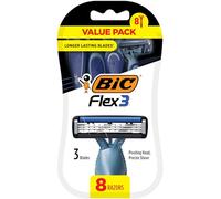 BIC Flex 3 Triple Blade Disposable Razor for Men, 8-Count