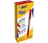 BIC 943442 0.7 mm "Gel Ocity" Illusion Gel Pen - Red (Pack of 12)