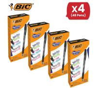 Bic Gel-ocity Illusion Medium Erasable Ink Rollerball Pen 0.7mm Tip Width 0.3mm Line Width Black 4 Packs Bic Black
