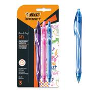 Bic Gel-ocity Quick Dry Gel Ink Pens - Assorted Colours, Pack of 3