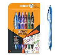 BiC Gel-ocity Quickdry Gel Pens Pack of 6 - Assorted Colours