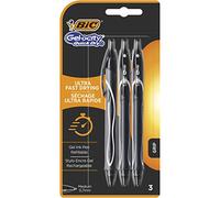 BIC Gel-ocity Quick Dry Gel Ink Pens - Black, Pack of 3