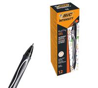 Bic Gel-ocity Quick Dry Med Rollerball Black PK12 Bic Multicolor