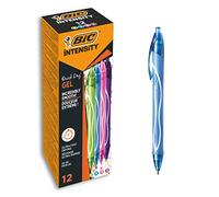 Bic Gel-ocity Quick Dry Gel Ink Pens - Assorted Colours, Box of 12