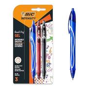 BIC Gel-ocity Quick Drying Gel Pen, Assorted Colours, 3 Pack