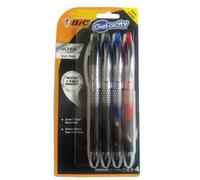 BIC GELOCITY ULTRA MEDIUM ASSORTED COLOUR GEL PENS 4 PACK [36759]