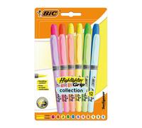 BIC Highlighter Grip Assorted Pastel Pack of 12