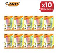 Bic Highlighter Grip Assorted PK12 - 10 Packs Bic Multicolor