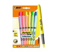 Bic Highlighter Grip Assorted PK12 Bic Multicolor