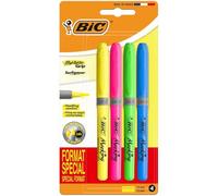 BIC Highlighter Grip Highlighters Pack of 4