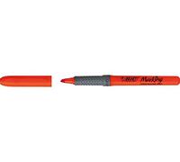 Bic Grip Highlighter Pen Chisel Tip 1.6-3.3mm Line Orange (Pack 12)
