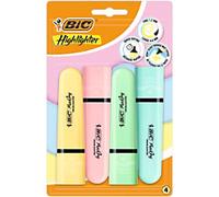 BIC Highlighters 517953 Highlighter Assorted Chisel - 4.6 mm Non Refillable Pack of 4