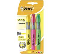 BIC Highlighters XL Assorted Fluorescent Colours 3 Pack