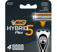 BIC Hybrid 5 Flex Men's Shaver Refills with 5 Moveable Nano-Tech Titanium Coate