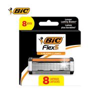 BIC Hybrid 5 Flex Razor Refills for Men Shaving 2 Packs of 4