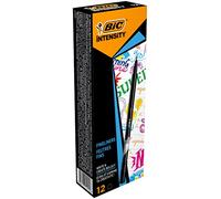 Bic Intensity 0.4 mm Fine Point Writing Felt Tip Pens (Pack of 12) 12 Black