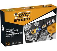 BIC Intensity 4.5mm Bullet Tip Permanent Marker - White (Pack of 12)