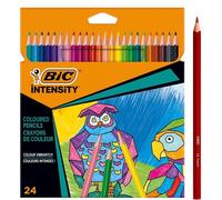BIC Intensity Coloured Pencils, Vibrant Colouring Pencils, School Supplies for Kids or Adults, 24 Pack