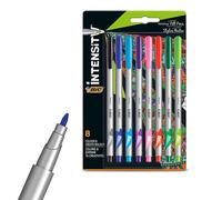 Bic Intensity Felt Tip Pens Medium Point Assorted Colours - Pack of 8 Bic Multicolor