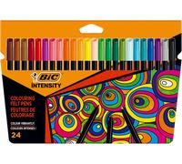 BIC Intensity Felt Tip Pens, Vibrant Colouring Pens, School Supplies for Kids o