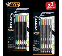 Bic Intensity Fine Felt Tip Pens, - 2 Packs Bic Multicolor