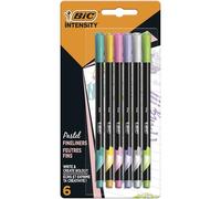 BiC Intensity Fine Felt Tip Pens, Pack of 6