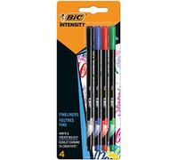 Bic Intensity Fineliner Pen Ultra Fine Tip Assorted (Pack of 4) 942082