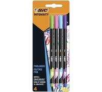 BIC Intensity Fine Point 0.4 mm Assorted Fun Colours 4 Multicoloured
