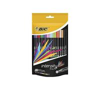 BIC Intensity Fine Felt Tip Pens, Assorted Vivid Colours for the School with a Fine Point (0.8 mm), Pack of 20