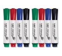 BIC Intensity Low Odor Dry Erase Markers, Assorted Colors, Chisel Tip, 4-Count Pack of Erasable Markers With Low-Odor Ink (Pack of 2)