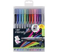 BIC INTENSITY MEDIUM FINE ASSORTED COLOUR FINELINER 24 PACK [36183]