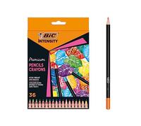 Bic Intensity Premium Colouring Pencils for Adults and Children, Colouring Pencils for Painting in 36 Colours, Highly Pigmented & with Shatterproof Lead