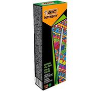 BIC Intensity Writing Pen Medium Tip and Metallic Barrel - Intense Green, Box of 12