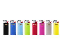 BIC J25 Long-Lasting Mini Lighters that lasts for up to 1,450 lights, Assorted Colour, Tray of 20