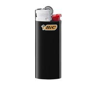 BIC J25 Mini Lighter - Alloy Steel & Resin Build Lighters, Up to 1,450 Lights Assorted Colour & Long Lasting Gas Lighter, Compact & Small Pocket Lighters for Smoking, Camping & BBQ | Pack of 1