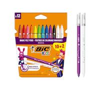 BiC Kids Colour/ Erase Colouring Pens (Pack of 10 , Plus 2 Free)