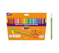 BIC Kids Colouring Pens for Kids - Medium Tip Felt Pens Great for Kids Colouring Books - Assorted Colours Pack of 24