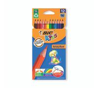 BIC Kids Evolution Colouring Pencils - Assorted Colours, Pack of 12