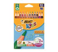 Bic Kids Evolution Coloured Pencils Assorted Color Pack of 12 Ages 2+ and Up