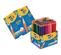 BIC Kids Evolution Coloured Pencils, Vivid Colouring Pencils, Easy to Sharpen, Extra Resistant BIC Pencils, School Supplies, 288 Pack