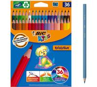 BIC Kids Evolution Colouring Pencils - Assorted Colours, Pack of 36