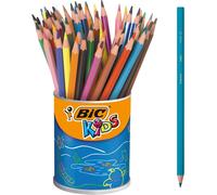 BIC Kids Evolution ECOlutions Colouring Pencils - 24 Assorted Colours, Tin Pot of 60