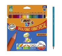 Bic Kids Evolution ECOlutions - Special Format Cardboard Case for 24 Coloured Pencils, Assorted Colours