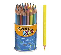 BIC Kids Evolution ECOlutions Triangular Colouring Pencils - Pack of 48 Pencils in Assorted Colours
