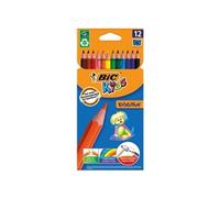 BIC Kids Evolution Colouring Pencils - Assorted Colours, Pack of 12