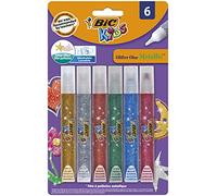 BIC Kids Glitter Glue Metallic Assorted Colours 6 Pack