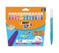 BIC Kids Kid Couleur Baby Colouring Pens 12 Pack, Multicolor