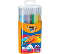 BIC Kids Kid Couleur Colouring Pens - Assorted Colours, Durable Case of 20