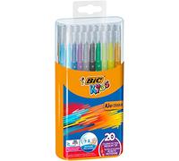 BIC Kids Kid Couleur Colouring Pens - Assorted Colours, Durable Case of 20