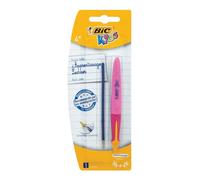 BIC Kids Learner Triangular Ball Pen Twist System Pink Body 12 Box
